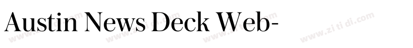 Austin News Deck Web字体转换